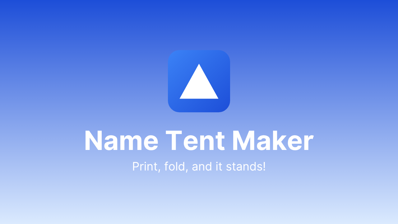 Name Tent Maker
